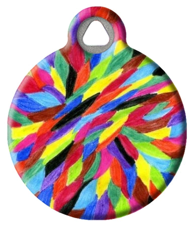 Multi-Color Design Pattern Pet ID Tag