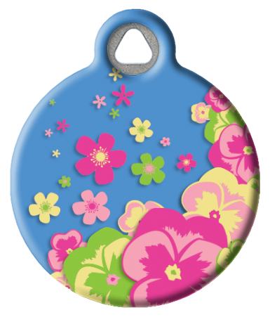 Lupine Microbatch: Cottage Garden Pet ID Tag