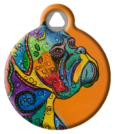 Patches: Boxer Dog ID Tag