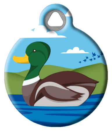 Sitting Duck | Lupine Microbatch | Mallard Duck Dog ID Tag