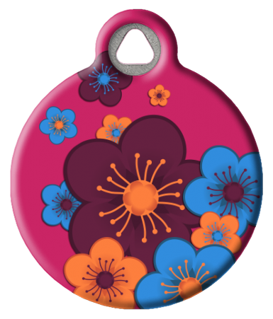 Lupine Microbatch: Plum Pretty Pet ID Tag