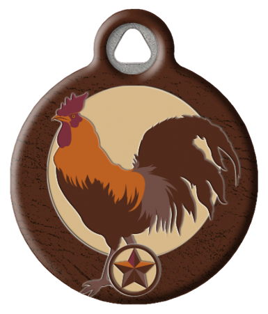 Lupine Microbatch: Farm Day | Rooster Pet ID tag