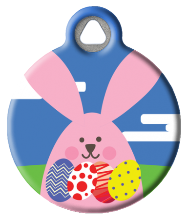 Eggy Easter Bunny ID Tag