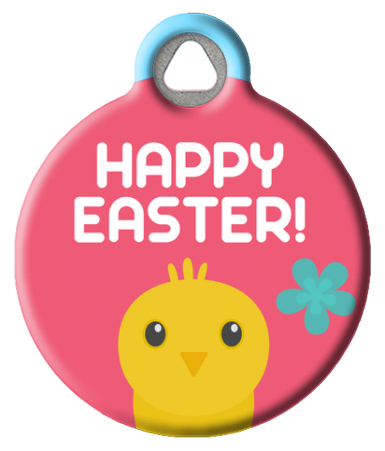 Easter Chick Pet ID Tag