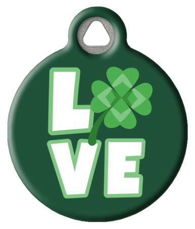 Shamrock Love | St Patricks Day Pet ID Tag