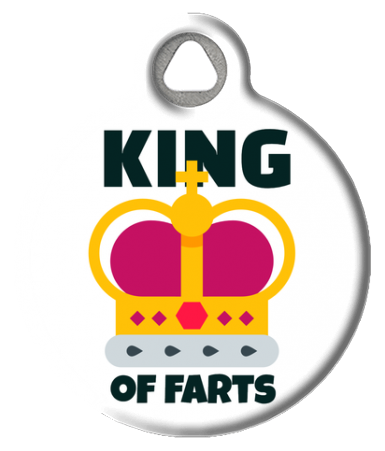 King of Farts Pet ID Tag