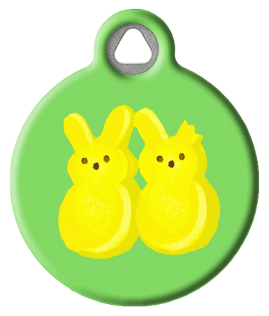 Easter Peeps Pet ID Tag