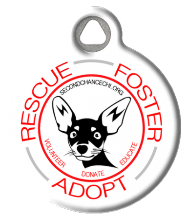 Rescue, Foster, Adopt, Dog Tag - Red