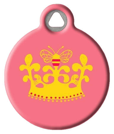 Royal Crown Queen Bee Pet ID Tag