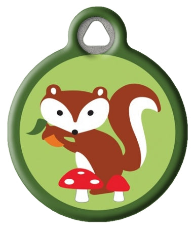 Cute Squirrel | Lupine Microbatch: Go Nuts! Dog ID Tag