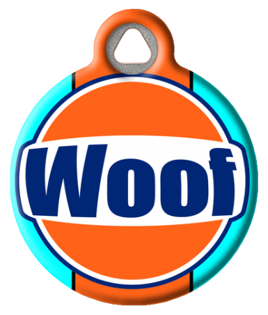 Woof Livery Racing Stripe Dog tag