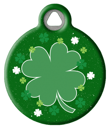 Lucky Clover Pet ID Tag | Shamrock Dog ID Tag