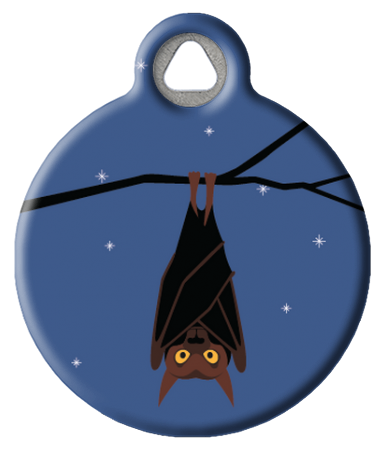 Feeling Batty Cute Cartoon Bat | Halloween Pet ID Tag