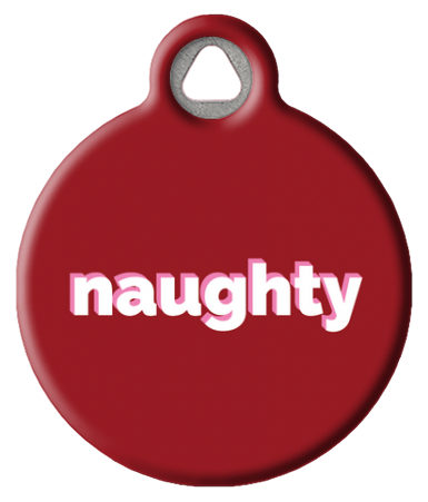 Santa's Naughty List Pet ID Tag