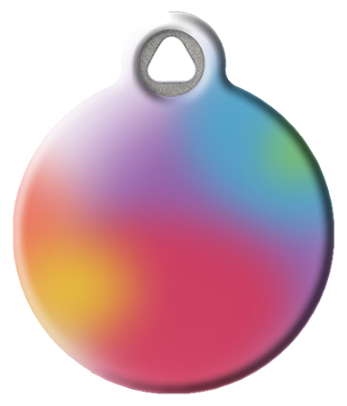 Rainbow Gradient Pet ID Tag