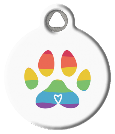 Paw Pride | LGBTQ Gay Pride Pet ID Tag