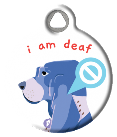 Medical Alert I Am Deaf Dog Tag