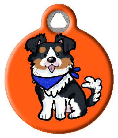 Australian Shepherd | Aussie Dog Pet Name Tag