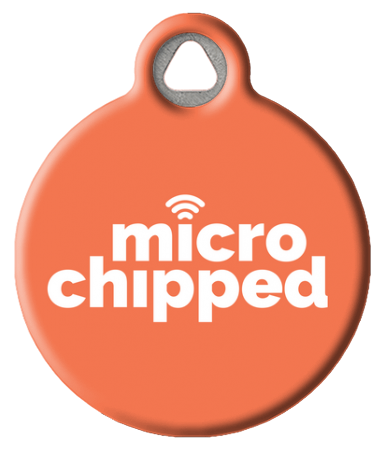 I Am Microchipped Custom Pet ID Tag