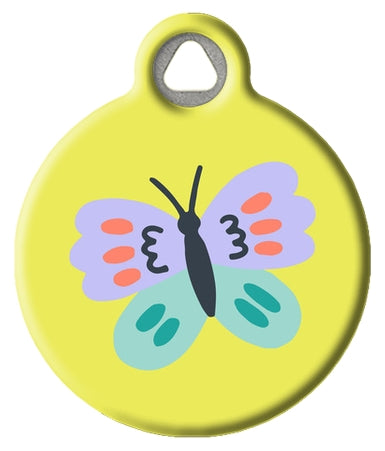 Beautiful Butterfly Pet ID Tag