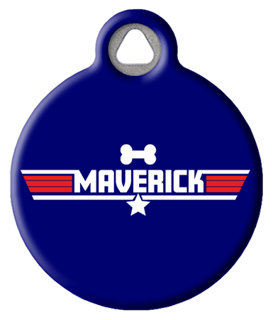 Maverick Top Gun Inspired Dog ID Tag