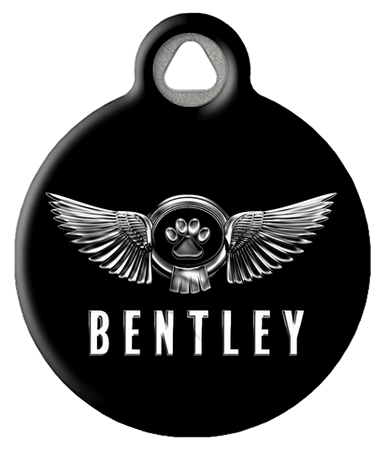 Bentley Parody Dog Name Tag