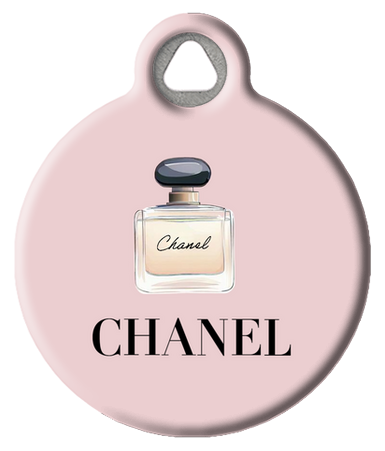 Chic Paw-fume Chanel Parody Pet ID Tag