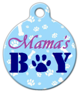 Mama's Boy Dog Tag by Dog Tag Art