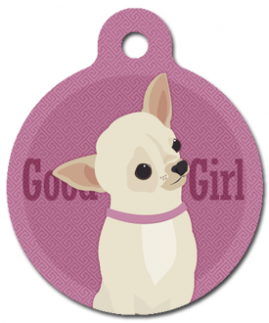 GOOD GIRL   CHIHUAHUA   Pet ID Tag   Custom Text   Dog  