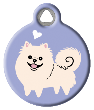 Pomeranian Doggie ID Tag | Dog Tag Art